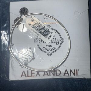 Alex and Ani Silver “Friends are the Family you choose” Bracelet
